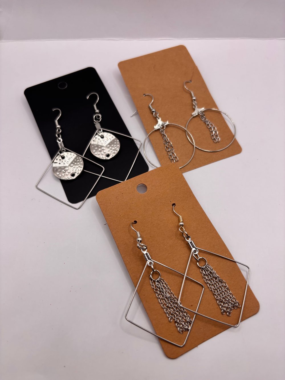 Image of Handmade Geometric  Earrings