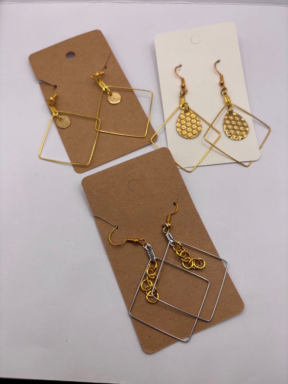 Image of Handmade Geometric  Earrings