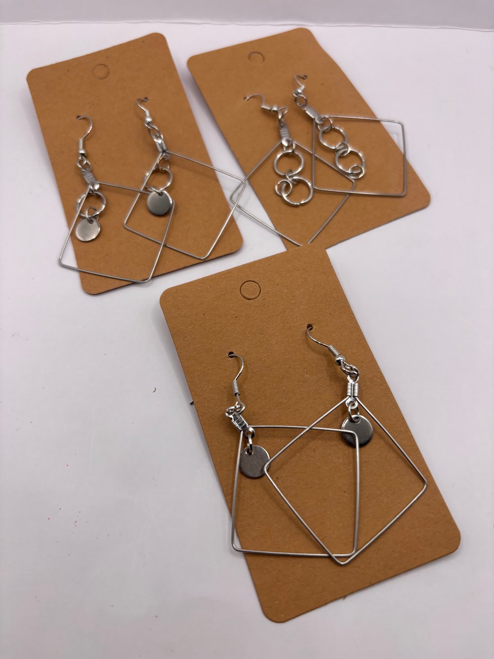 Image of Handmade Geometric  Earrings