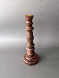 Image 2 of Turned Candlestick - Walnut 3.65" x 10.65"