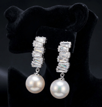 Image 1 of Midnight Gala Drop Earrings 