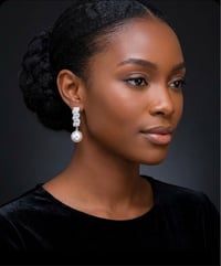 Image 2 of Midnight Gala Drop Earrings 