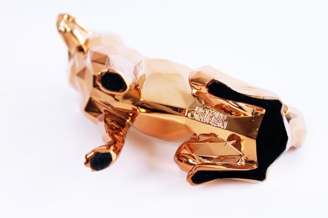 Richard Orlinski Sculpture Chien Shiba bronze édition