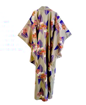 Image of Kimono dame af uld/bomuld med florale mønstre /'Too Fairy