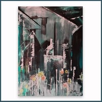 Polperro Back Street a1 Canvas Original 