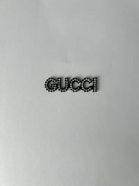 1x Black Diamanté Metal Flat Back Charm Gg Craft, Junk Case & Jewellery Making UK