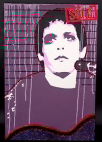 Image 1 of SOLD Lou Reed - Transformer Purple canvas