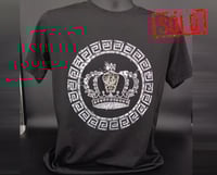Image 1 of SOLD Alien Skull Crown Black T shirt