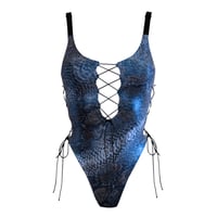 Image 1 of MERMAID LACEDUP SWIMSUIT