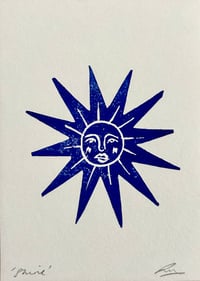 Image 1 of 'Shine' Lino Print