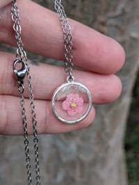 Dainty in Pink w/sparkles Necklace
