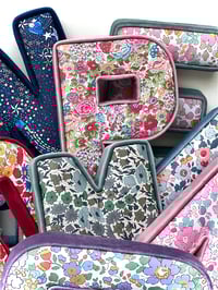 Image 3 of Liberty Print Letters with  plush velvet edging 