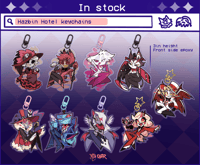 Image 2 of Hazbin Hotel acrylic keychains