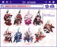 Image 1 of Hazbin Hotel acrylic keychains