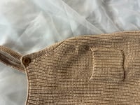 Image 3 of Rabbit + Bear Knit Overalls