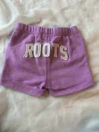 Image 4 of Roots Fleece Shorts with Bum Logo