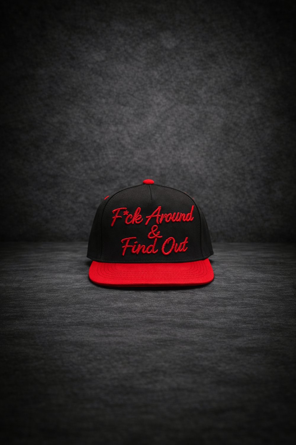Image of F*ck around & find out black and red snapback