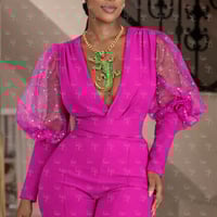 Image 1 of Crystal Alligator Statement Necklace