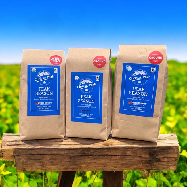 Peak Season Spring Light Roast Coffee, 3 Bags