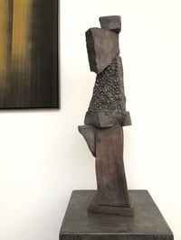 Image 2 of concrete and wood sculpture