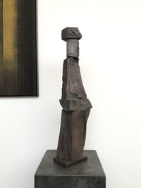 Image 4 of concrete and wood sculpture
