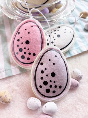Image of Felt mini egg decorations