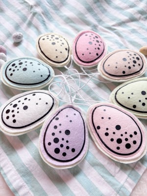 Image of Felt mini egg decorations