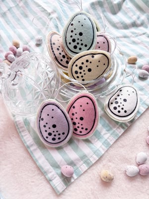 Image of Felt mini egg decorations