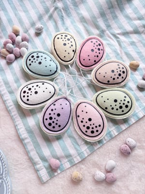 Image of Felt mini egg decorations
