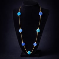 Image 4 of blue crystal necklace