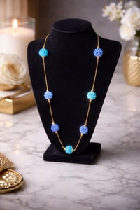Image 5 of blue crystal necklace