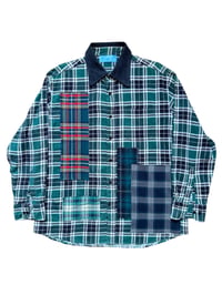 Image 2 of Chemise Patchwork lune denim noir 