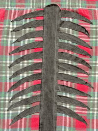 Image 5 of Chemise Patchwork squelette denim noir