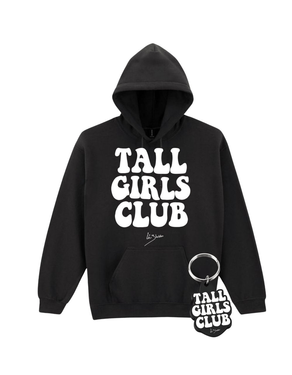 Image of TALL GIRLS CLUB HOODIE + KEYRING - Pre Order
