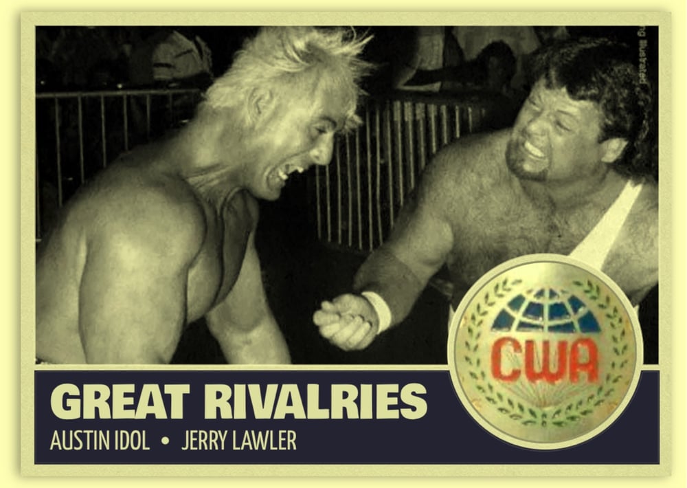 Image of Classic Austin Idol vs Jerry Lawler Great Rivalries Photo!