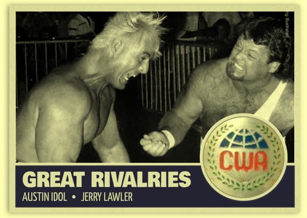 Image of Classic Austin Idol vs Jerry Lawler Great Rivalries Photo!