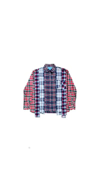 Image 1 of Chemise Patchwork 4 en 1 ( bleu/rouge )