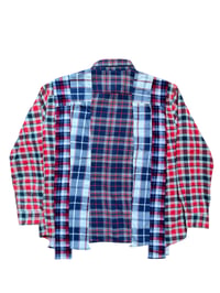 Image 4 of Chemise Patchwork 4 en 1 ( bleu/rouge )