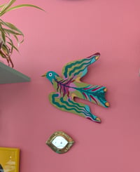 Image 2 of Wooden flying bird ~ Lime