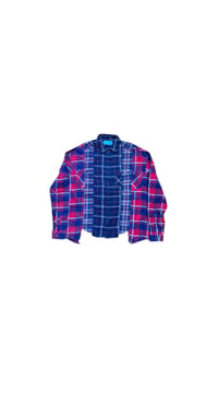 Image 1 of Chemise Patchwork 3 en 1 ( bleu/rouge )