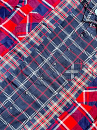 Image 5 of Chemise Patchwork 3 en 1 ( bleu/rouge )