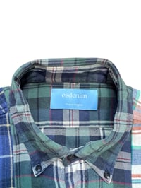 Image 3 of Chemise Patchwork 7 en 1 crop ( bleu/vert )