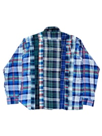 Image 4 of Chemise Patchwork 7 en 1 crop ( bleu/vert )