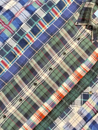 Image 5 of Chemise Patchwork 7 en 1 crop ( bleu/vert )