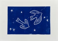 Image 1 of 'Under Same Sky' Lino Print