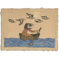 Image 1 of ROW WITH THE FLOW - framed original