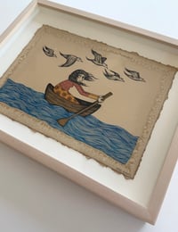 Image 2 of ROW WITH THE FLOW - framed original