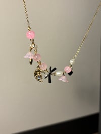 Image 2 of Pink moon charm necklace 