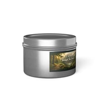Image 2 of Tin Candle The Ember Trail: "A Walk Through the Forest" Evergreen Scent Aromatherapy Candle