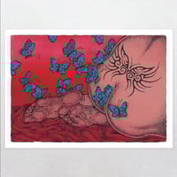 Image 1 of BUTTERFLIES IN MY STOMACH / original painting
